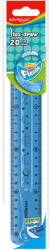 Keyroad Vonalzó 20 cm, flexibilis Keyroad Flex Draw vegyes színek (38529) - irodaszerpiac