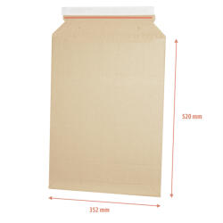 E-Flute Csomagküldő webshop hullámkarton tasak A3, 335x500mm/352x520mm E-Flute (37833)