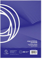 Bluering Jegyzettömb perforált, A5, 50lap, Bluering® vonalas (JZTPERFA5VON) - irodaszerpiac