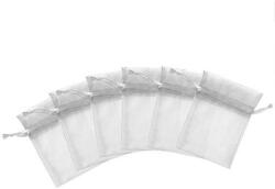 Organza tasak ezüst 10 db/csomag 10 x 15 cm-es