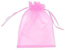 Organza tasak flamingó rózsaszín 10 db/csomag 10 x 15 cm-es