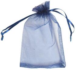 Organza tasak mélykék 10db/csomag 10x15 cm-es
