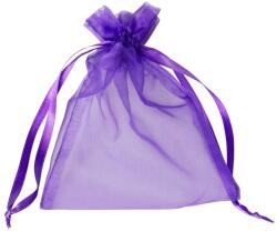 Organza tasak ametiszt lila 10 db/csomag 9 X 12 cm