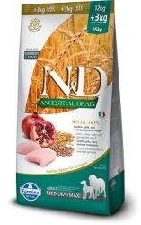 N&D Ancestral Grain Adult Medium & Maxi chicken 15 kg