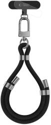 Tech-protect C4s Rope Wrist Strap Black/silver (5906302371693)