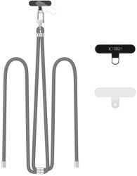 Tech-protect C7S crossbody pánt ceruza színű szürke/ezüst (5906302371983)