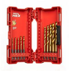 Milwaukee 48894759 Csigafúró készlet bit befogású 10 részes HSS-G Tin