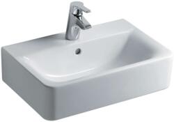 Ideal Standard Connect Space - Kocka mosdókagyló 550x375x175 mm, túlfolyóval, csapfurattal, fehér színű E714001 (E714001)