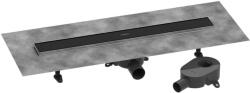 Hansgrohe RainDrain Go - Zuhanylefolyó 70 cm, kétoldalas ráccsal, csempe lerakáshoz, matt fekete 56272670 (56272670)
