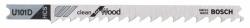 Bosch Set 3 panze de ferastrau vertical U 101 D Clean for Wood (2608637723) - zonascule