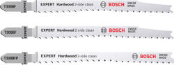 Bosch 3 részes EXPERT HardWood 2-side clean, szúrófűrészlap készlet 2xT308BF, 1xT308BFP, 117 mm (2608900549)