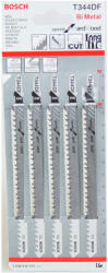 Bosch Set 5 pânze pentru ferăstrău vertical, Speed for Hard Wood T344DF, 152 mm (2608634243)