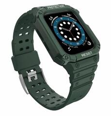 Gigapack Apple Watch Series Szilikon pótszíj+keret, sötétzöld (141565) (GP-141565)