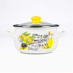 TOO BELLY OLIVE 2, 1 literes, 16cm átmérő, 11cm magasságú lábas (fazék) üveg fedővel - bestbyte