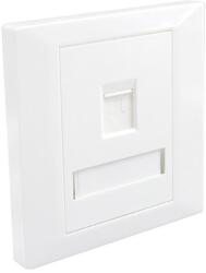 Emtex Faceplate Keystone RJ45 Emtex EMT-FP8686-1, 1 port, 86x86 (EMT-FP8686-1)