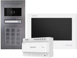 Hikvision DS-KIS704EY-ACW2/Kit video interfon HD cu 2 fire din aluminiu (DS-KIS704EY-ACW2/Aluminum) - senetic