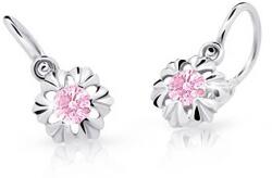 Cutie Jewellery Gyermek fülbevaló fehér aranyból C2213-10-X-2 rózsaszín
