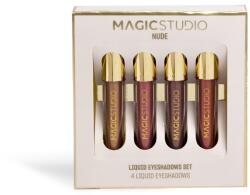 Magic Studio Set 4 farduri de pleoape lichide nude, 4 x 1.2ml, Magic Studio