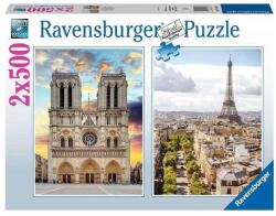 Ravensburger 2 x 500 db-os puzzle - Párizsi látogatás (12000231) (12000231)