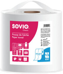 SOVIO 26 ipari törlőpapír 26, 5cm átm. - 2 rétegű, hófehér, 213m (PP20907)