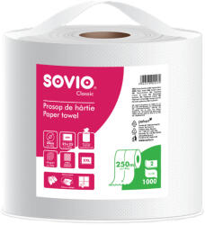 SOVIO 28 ipari törlőpapír 28cm átm. - 2 rétegű, hófehér, 250m (PP20906)