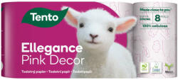 Tento Ellegance Pink Decor WC papír - 3 rétegű, 8 tekercs