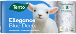 Tento Ellegance Blue Decor WC papír - 3 rétegű, 8 tekercs