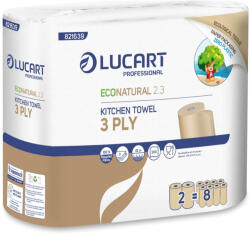 Lucart Lucart EcoNatural 2.3 környezetbarát papírtörlő - 3 rétegű, 2 tekercs (821639J)