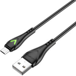 BOROFONE Kábel BX65 Bright - USB - Micro USB - 2A 1 méter fekete