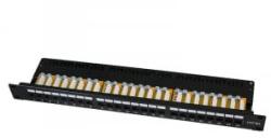 LogiLink Cat. 6A patch panel 24 port fekete (NP0133)