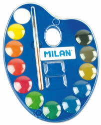 MILAN Acuarele paleta Milan 53412, 12 culori + Pensula (53412)