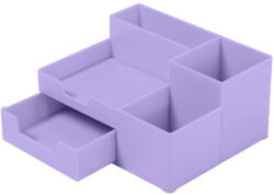 Ecada Suport birou din plastic cu 5 compartimente Ecada 95105L, Lila (95105L)