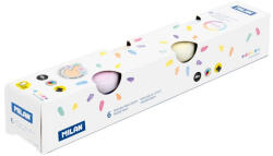 MILAN Acuarele Finger Milan 031206P, 6 culori pastel, 40 ml (031206P)