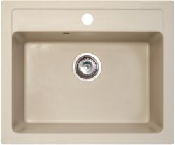 Metalac Quadro 60 Metalac Gránit Mosogatótálca - Extra mély, Egymedencés, Négyzet, Pezsgő