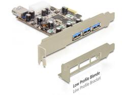 Delock PCI Express Card > 3 x external + 1 x internal USB 3.0 Type-A female (89281)