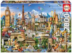Educa Puzzle Educa din 2000 de piese - Repere europene (EDU17697) Puzzle