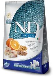 N&D N& amp; D Dog Ocean Adult Medium & amp; Maxi Codfish & amp; Orange (2 x 12 kg) 24kg (171927)