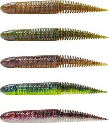 Savage Gear Ned Dragon Tail Slug Dark Water Mix Firecracker-Neon Blue-Chartreuse-White Flash-Glow 8, 8 cm 4 g Gumihal (1609052)