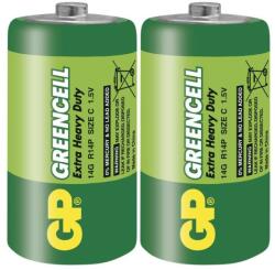GP Batteries Cink-klorid elem Greencell R14 (C), 2db 1012312000 (1012312000)