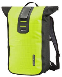 Ortlieb Velocity High-Vis vízálló rolltop hátizsák fekete/sárga