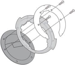 Givi BF12 Specific Flange for Fitting Tanklock, TanklockED Bags (BF12)