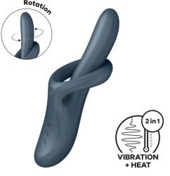 Satisfyer Vibrator cu Incalzire si Rotatii Heat Flex 4, Silicon, USB Magnetic, 23 cm Vibrator