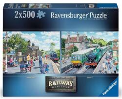 Ravensburger 12000013 - Railway Heritage - Oakworth és Corfe - 2 x 500 db-os puzzle (12000013)