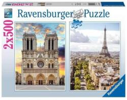 Ravensburger 12000231 - Párizsi látogatás - 2 x 500 db-os puzzle (12000231)