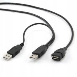 Gembird Kábel USB2 Dual Hosszabbítás AMAF/0, 9M CCP-USB22-AMAF-3 Gembird (CCP-USB22-AMAF-3)