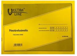 VECTRALINE Nyomtatvány pénztárelszámolás VECTRALINE A/4 25x2 lapos fekvõ (1 csomag tartalma 10 darab) (DF200/D/VK)