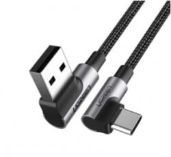UGREEN USB-A to USB-C adatkábel, töltőkábel, fekete (60W, 3A, 0.5m, US176)