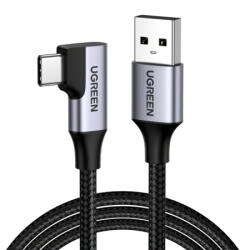 UGREEN USB-A to USB-C adatkábel, töltőkábel, szürke (60W, 3A, 1m, US385)