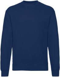 Fruit of the Loom Unisex felnőtt klasszikus beállított pulóver 2XL kék