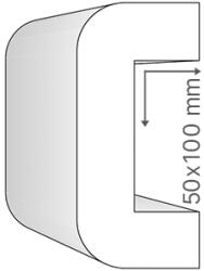 ANRO Kábelcsatorna takaró díszléc KCS-05 (50x100 mm) (KCS-05 (50x100 mm))